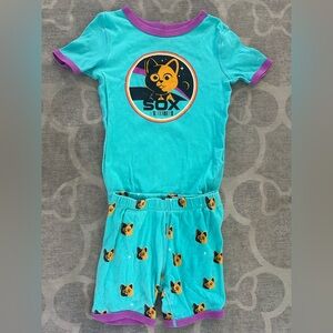Disney’s Lightyear “Sox” pajamas -short sleeve shirt & shorts